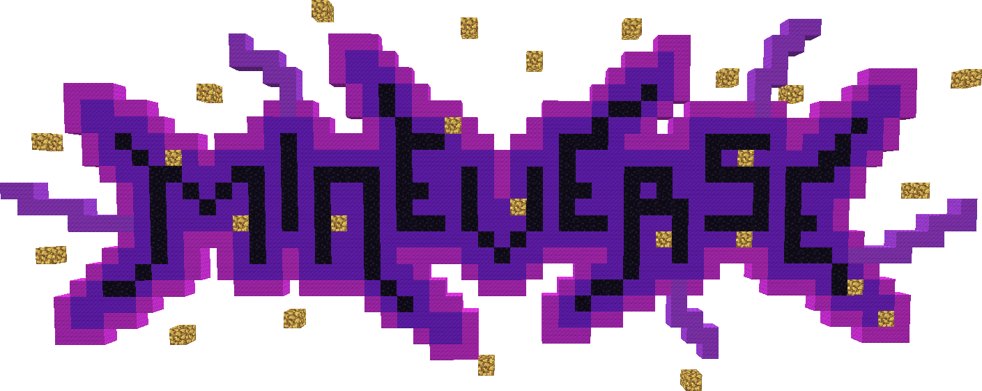 Mineverse slogan in voxels